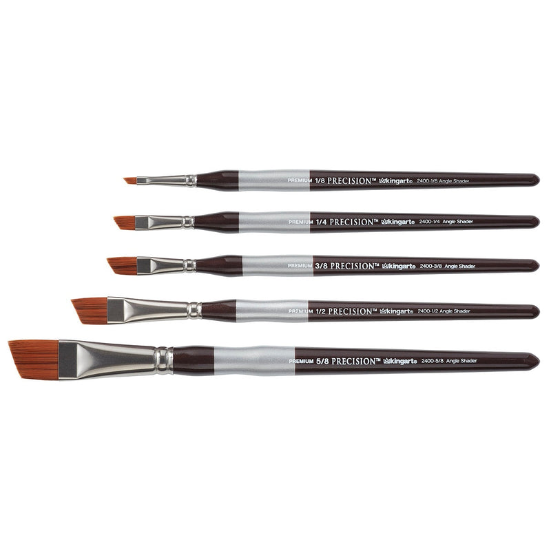 Precision™ 2400 Angle Brush Set, 5 pc -  - KINGART