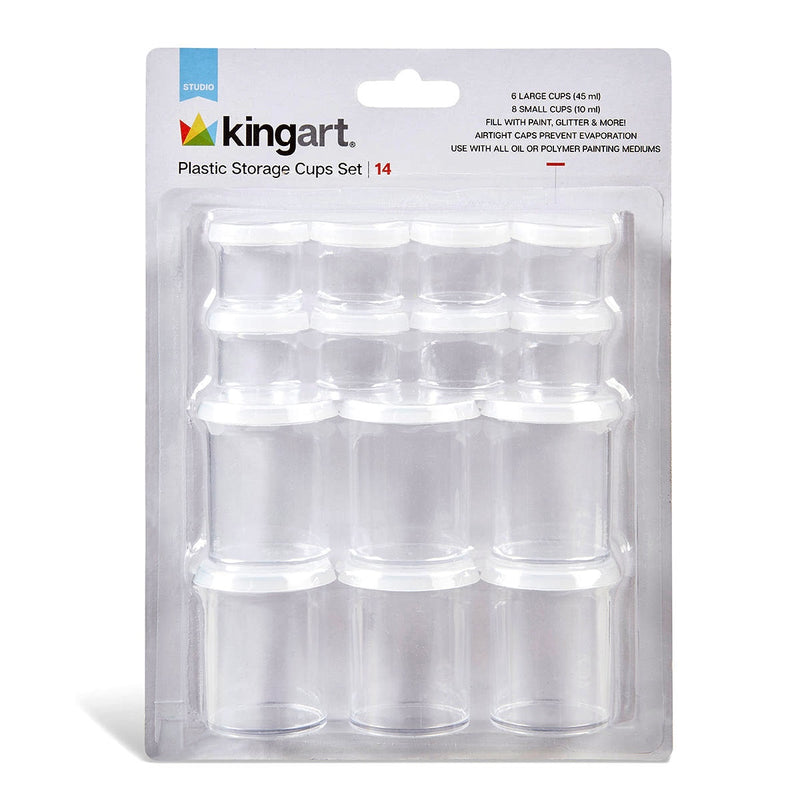 Storage Cups 14 pc -  - KINGART