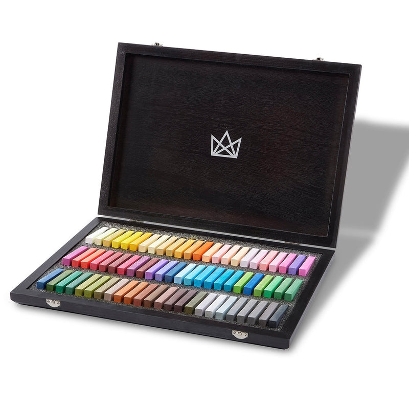 Soft Pastels, Espresso Wood Case, 72 Colors - Pro - KINGART®
