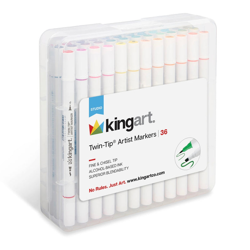 Twin-Tip™ Alcohol Markers 36 Colors - Studio - KINGART