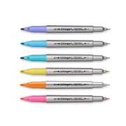 Permanent Twin-Tip™ Pens 6 Colors - Studio - KINGART