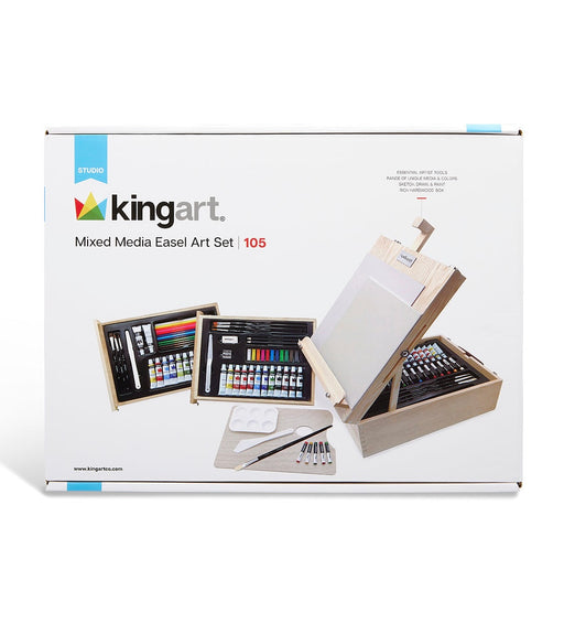 Mixed Media Table-Top Sketchbox Easel Art Set - Studio - KINGART®