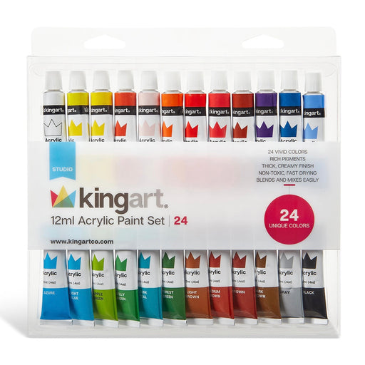 Acrylic Paint 24 Colors - Studio - KINGART