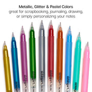 Gel Pens 36 Glitter, Metallic & Pastel Colors - MARKERS & PENS - KINGART