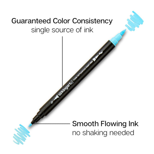 Dual Tip Acrylic Paint Pens - Singles - 48 Colors - MARKERS & PENS - KINGART