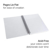 Watercolor Pad - Side Spiral - 7" x 10" - 30 Sheets - ARTIST PAPER - KINGART