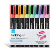 Liquid Chalk Pens, 4 sets, 32 pc - MARKERS & PENS - KINGART