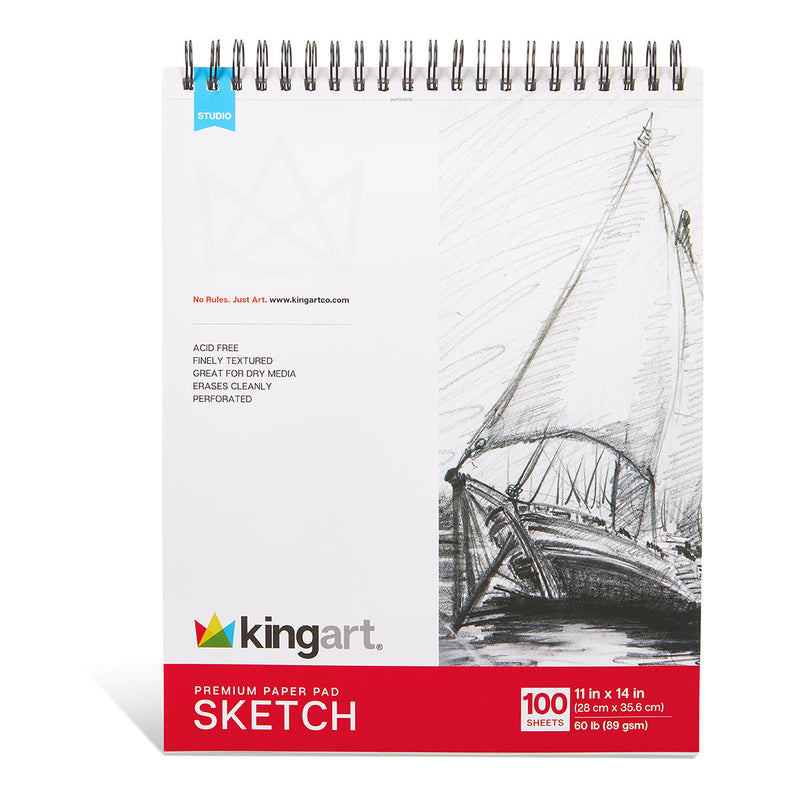 Sketch Paper 11x14 100 Sheets 2-Pack - Studio - KINGART