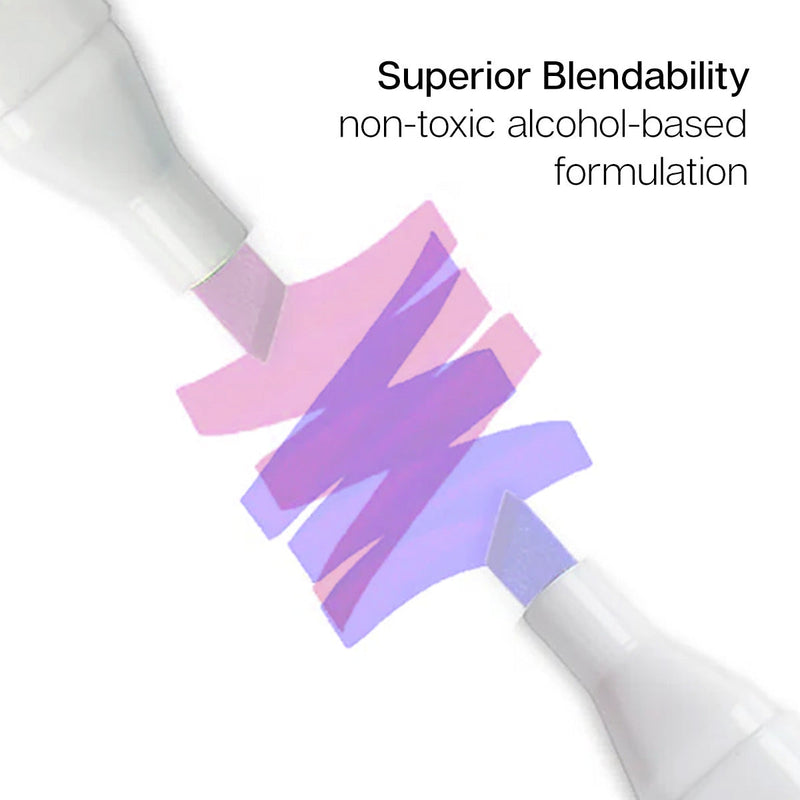 Double-Ended Alcohol Markers 36 Pastel Colors - MARKERS & PENS - KINGART
