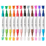 Dual Tone Acrylic Markers 36 Pens / 72 Colors - MARKERS & PENS - KINGART