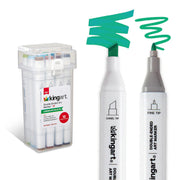 Double-Ended Alcohol Markers 12 Landscape Colors - Pro - KINGART