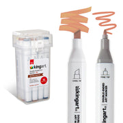 Double-Ended Alcohol Markers 12 Neutral Colors - Pro - KINGART