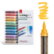 Acrylic Brush Tip Pens Bundle - 6 packs - Bundle - KINGART