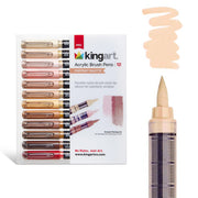 Acrylic Brush Tip Pens Bundle - 6 packs - Bundle - KINGART