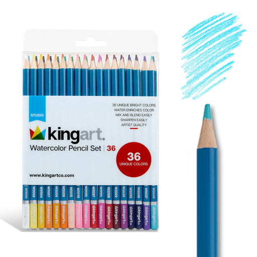 Watercolor Pencils 36 Colors - DRAWING & SKETCHING SUPPLIES - KINGART