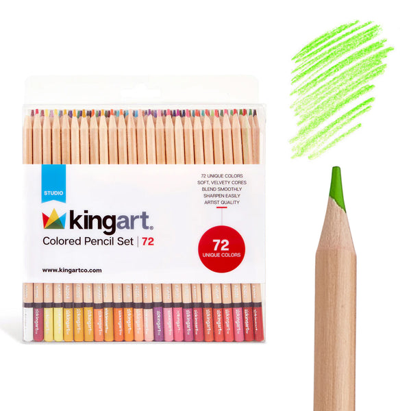 Studio Colored Pencils Set - Soft Core - 72 Colors — KINGART