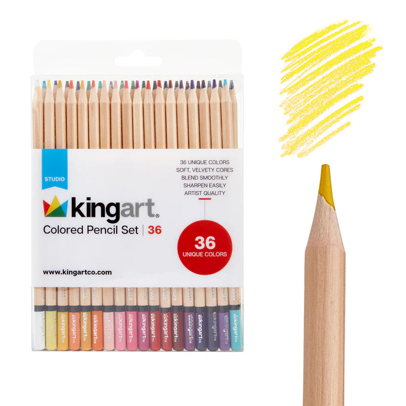 Colored Pencils 36 Colors - Studio - KINGART