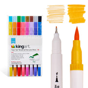 Twin-Tip™ Brush & Fine Coloring Markers 16 Colors - Studio - KINGART