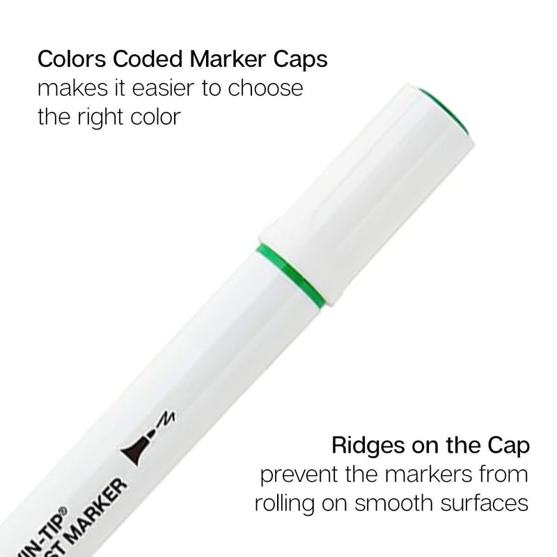 Twin-Tip™ Alcohol Markers 60 Colors - MARKERS & PENS - KINGART