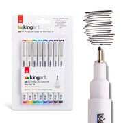 Inkline™ Fine Line Pens 8 Colors Size 8 - Pro - KINGART