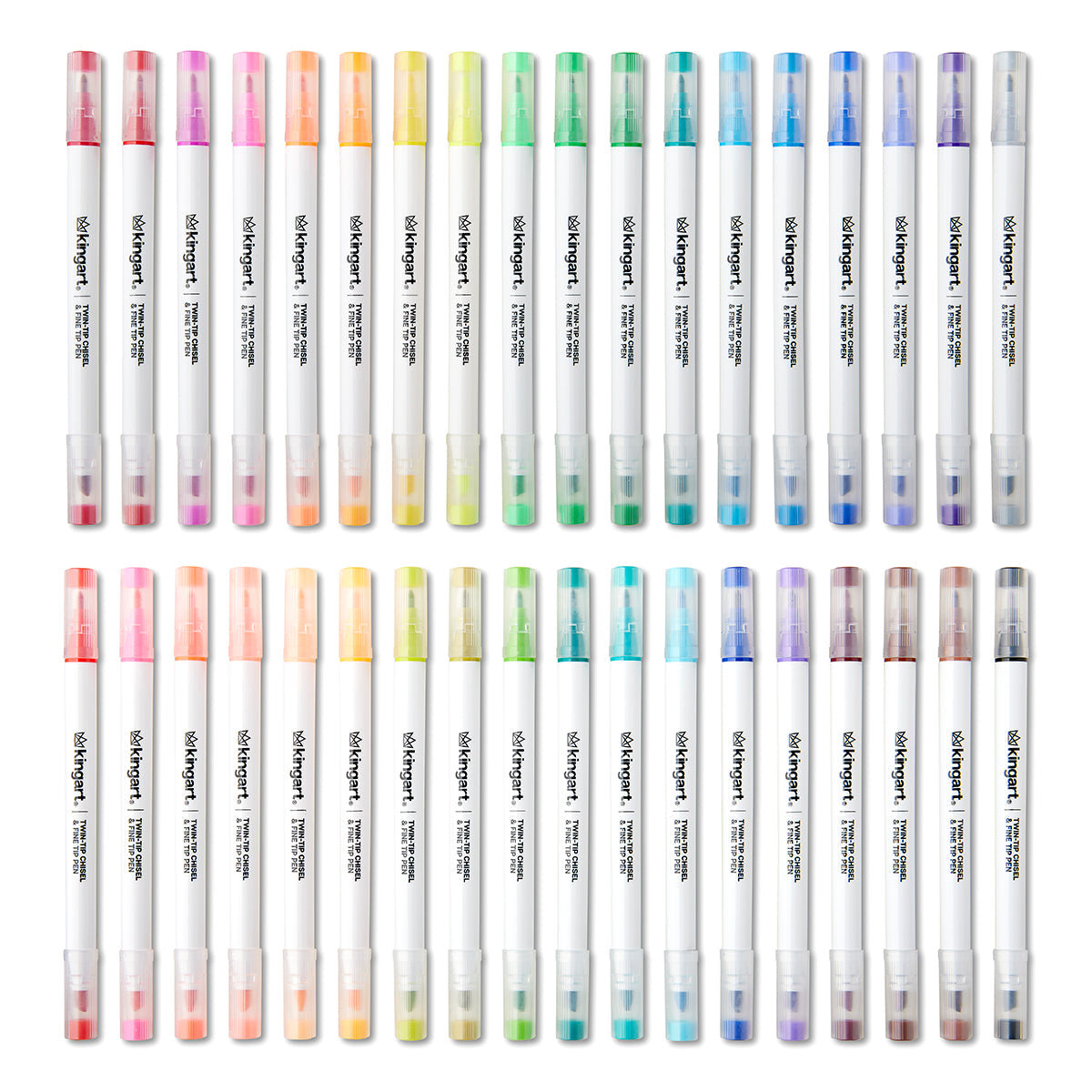 希少surface DOUBLETIME&MARKER金具セット　ツインチップ Twin-Tip™ Chisel & Fine Markers & Mixed Media Pad - 37 pc — KINGART