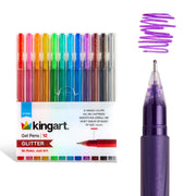 Gel Pens 12 Glitter Colors - Studio - KINGART