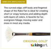 Original Gold® 9246 Rake™ Fan Set, 3 pc - Premium - KINGART