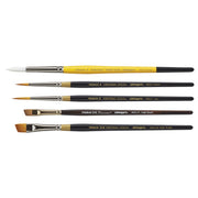 KINGART® Premium Lettering Multimedia Artist Brushes, Set of 5 -  - KINGART