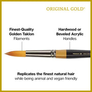 Original Gold® 9035 Round Needle Point Brush Set - 5 pcs - PREMIUM BRUSH SETS - KINGART