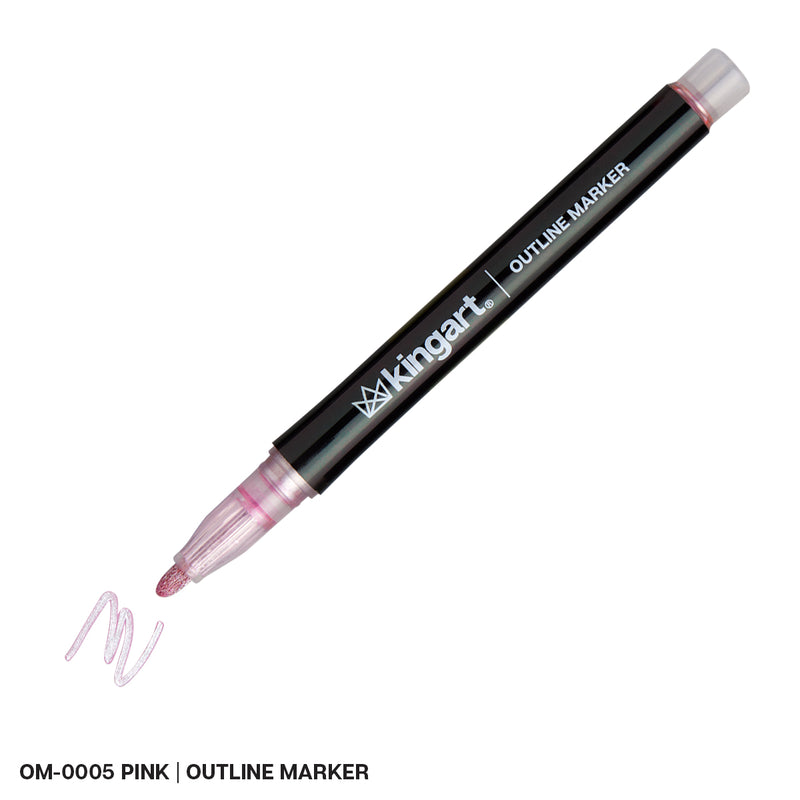 Shimmer Metallic Outline Markers - Singles - MARKERS & PENS - KINGART