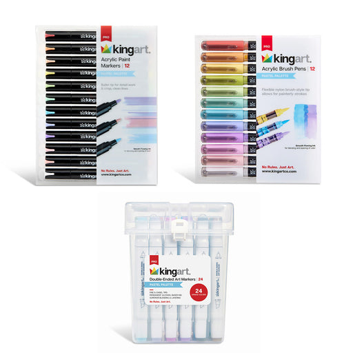 Pastel Marker Bundle 48 pc Set -  - KINGART