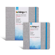 Watercolor Paper Sketchbook Bundle, 2 pack, 2 sizes - ARTIST PAPER - KINGART