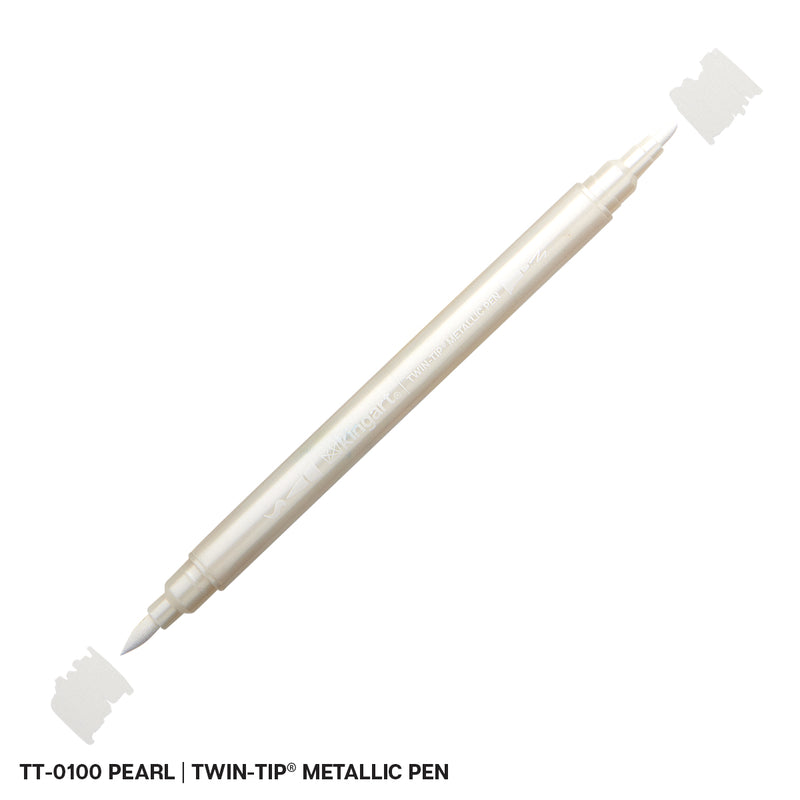 Twin-Tip™ Brush & Fine Metallic Pens - Water-Based Ink - Single Colors - MARKERS & PENS - KINGART