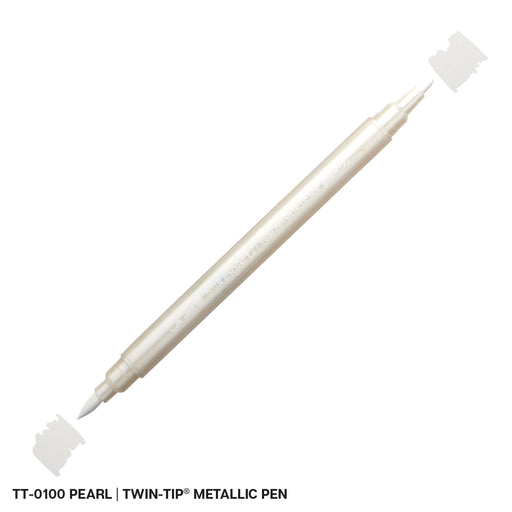 Twin-Tip™ Brush & Fine Metallic Pens - Water-Based Ink - Single Colors - MARKERS & PENS - KINGART