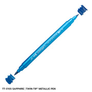 Twin-Tip™ Brush & Fine Metallic Pens - Water-Based Ink - Single Colors - MARKERS & PENS - KINGART