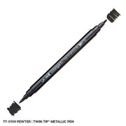 Twin-Tip™ Brush & Fine Metallic Pens - Water-Based Ink - Single Colors - MARKERS & PENS - KINGART
