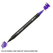 Dual Tip Acrylic Paint Pens - Singles - 48 Colors - MARKERS & PENS - KINGART