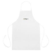 Embroidered Studio Apron - White -  - KINGART