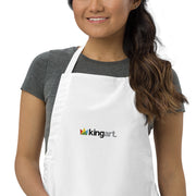 Embroidered Studio Apron - White -  - KINGART