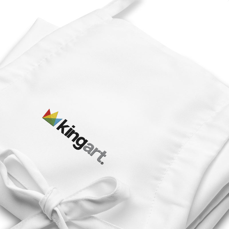 Embroidered Studio Apron - White -  - KINGART