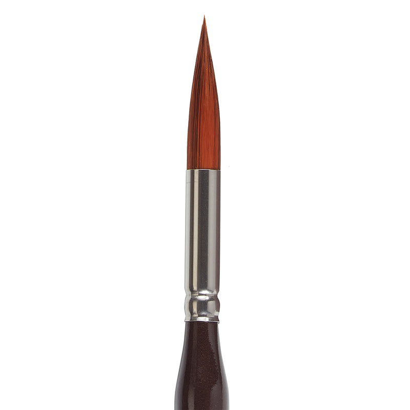 KINGART® Precision™ 2020 Max Round Series Amber Taklon Brushes, Ergonomic Comfort Handle Premium Artist Brushes -  - KINGART