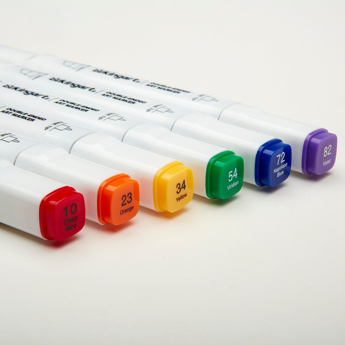 KINGART® PRO DoubleEnded Art Alcohol Markers, 120 Colors with Both Fine & Chisel Tips and