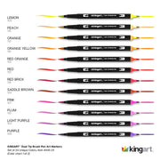 PRO Twin-Tip™ Pens Bundle – 48 Pieces (Brush & Fine) -  - KINGART