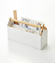 Pen + Desk Organizer - Large - Steel + Wood - Desk Organizer - Yamazaki Home