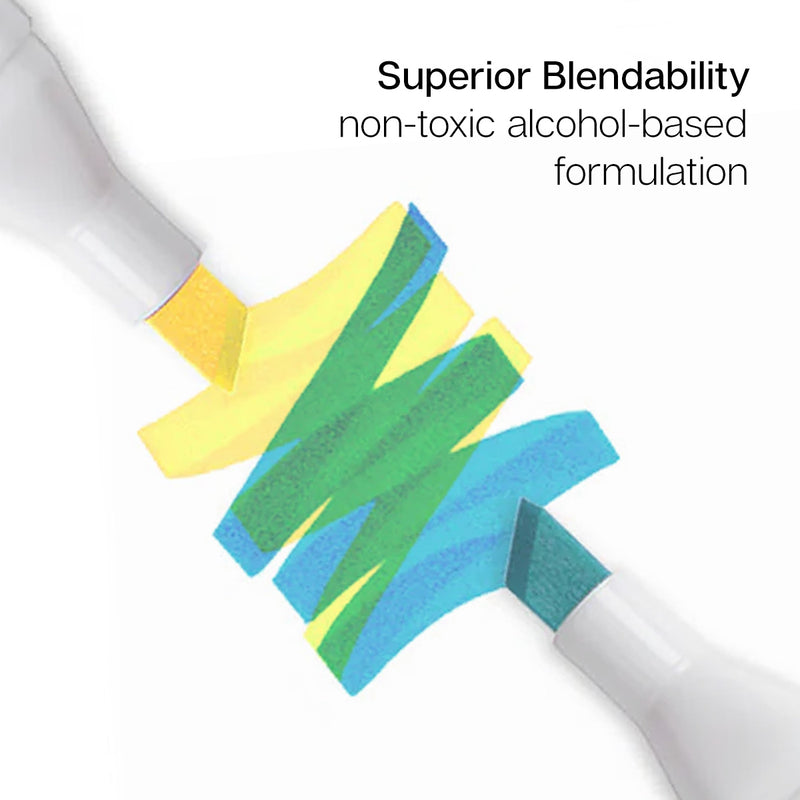 Double-Ended Alcohol Markers 60 Colors - Pro - KINGART