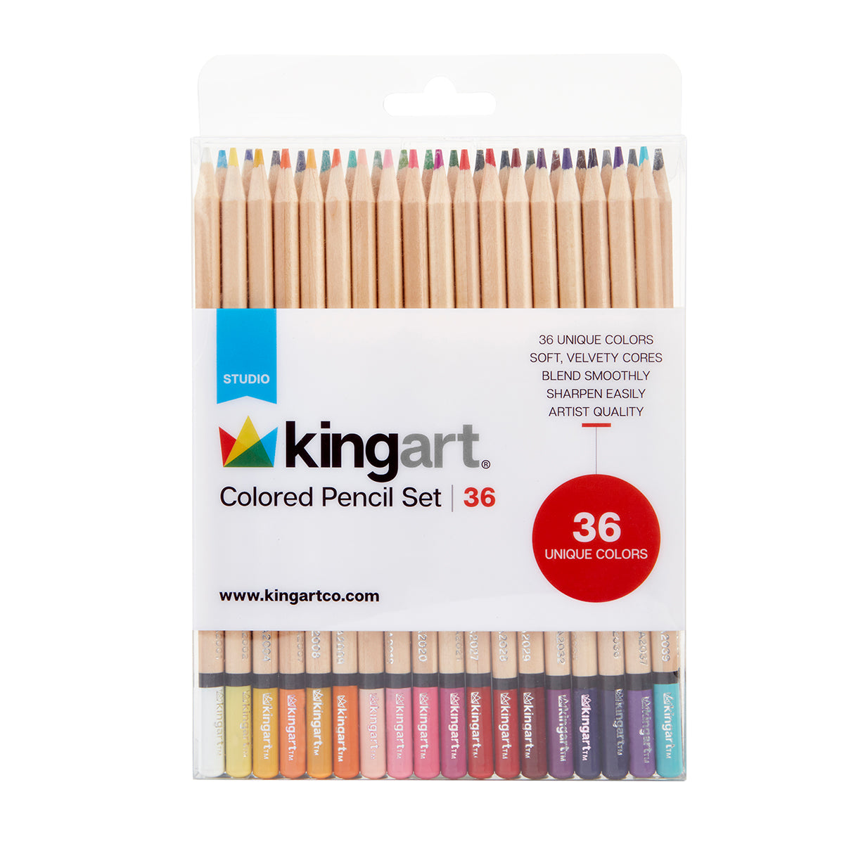 Colored Pencils Black Edition, Set of 36 - The Art Store/Commercial Art  Supply