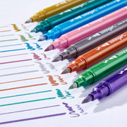 KINGART® Studio Twin-Tip™ Metallic Pens, Set of 10 Unique Vivid Colors - KINGART