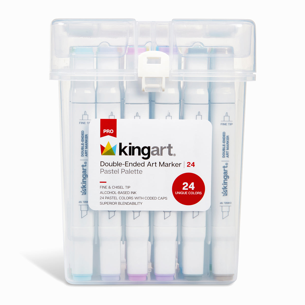 KINGART® Twin-Tip™ Permanent Alcohol-Based Sketch Markers, Storage