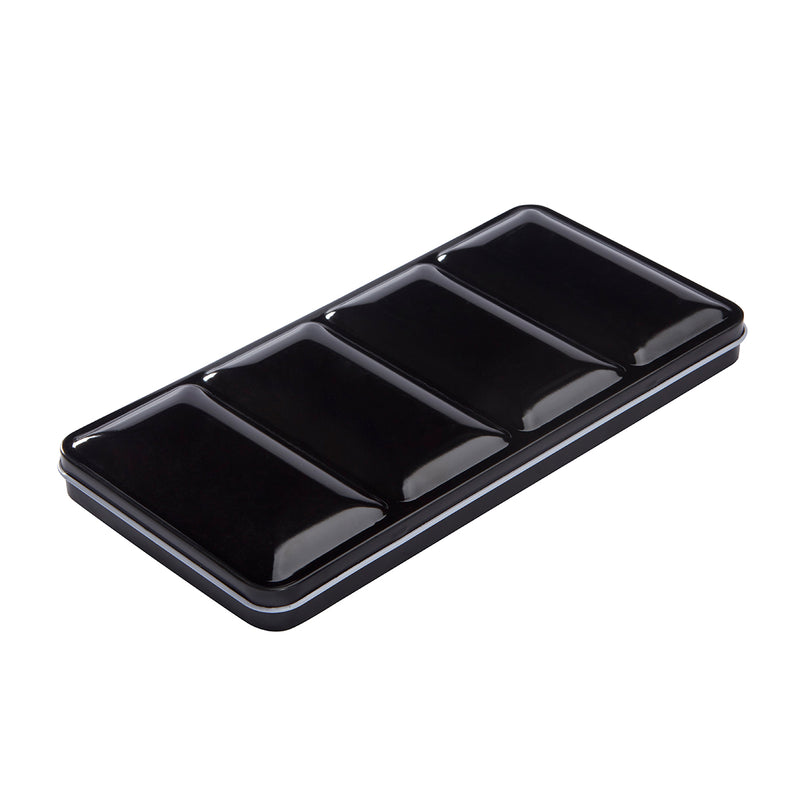 KINGART® PRO Artist Watercolor Half-Pans, Tin Box with Water Brush, Set of 48 Vibrant Colors - KINGART