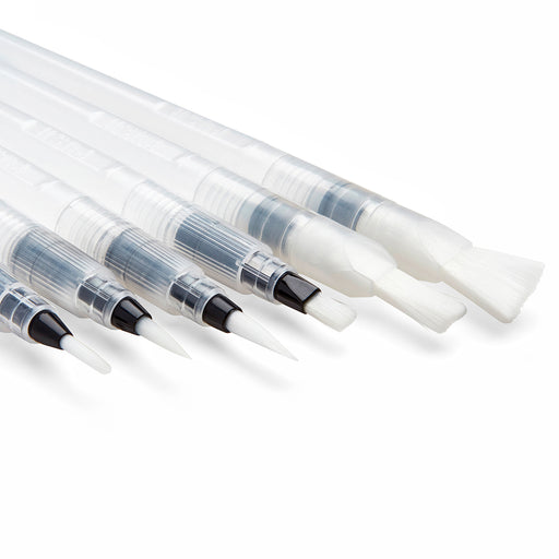 KINGART® Studio Water Brush Pens, Set of 6 - KINGART